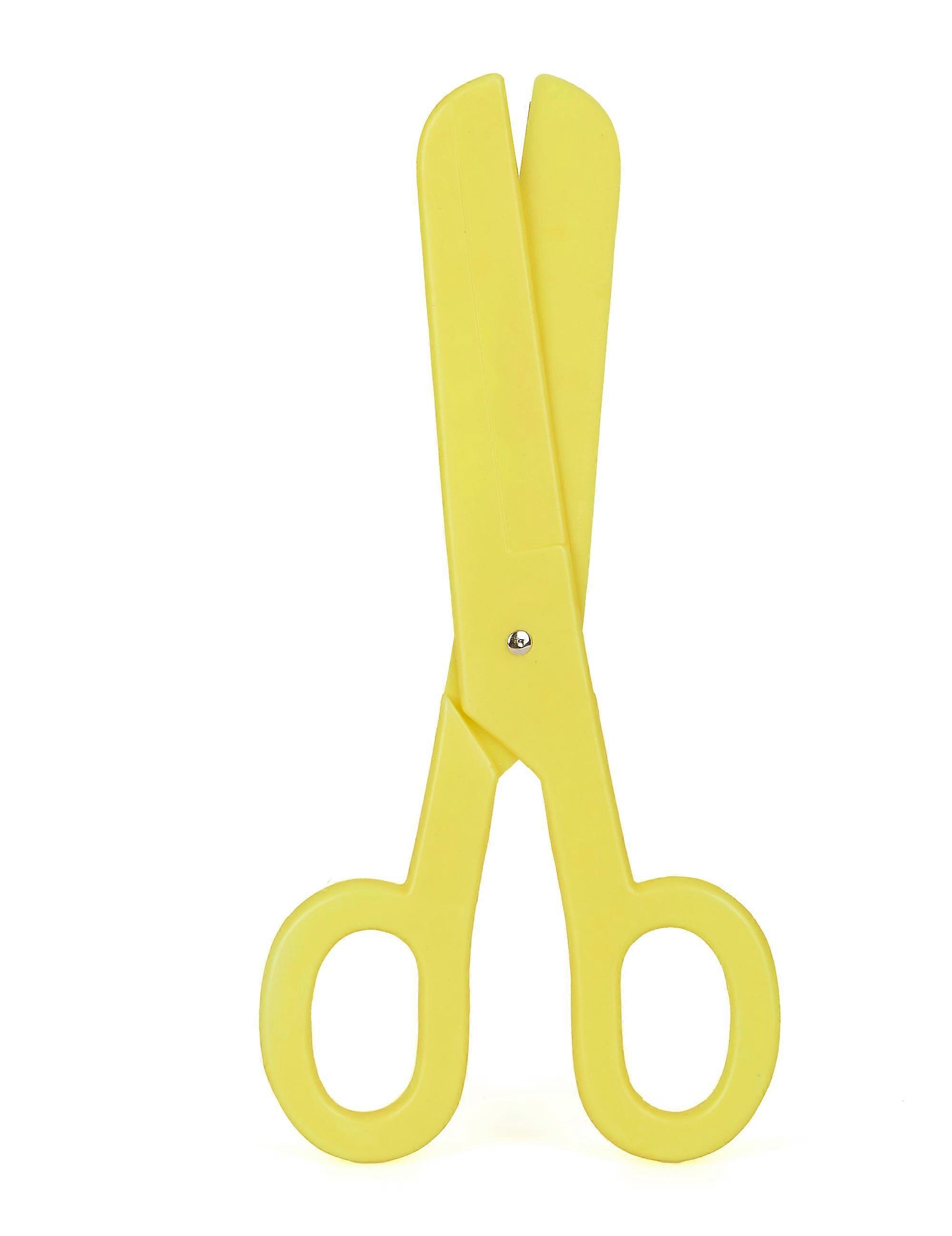 Giant yellow scissors