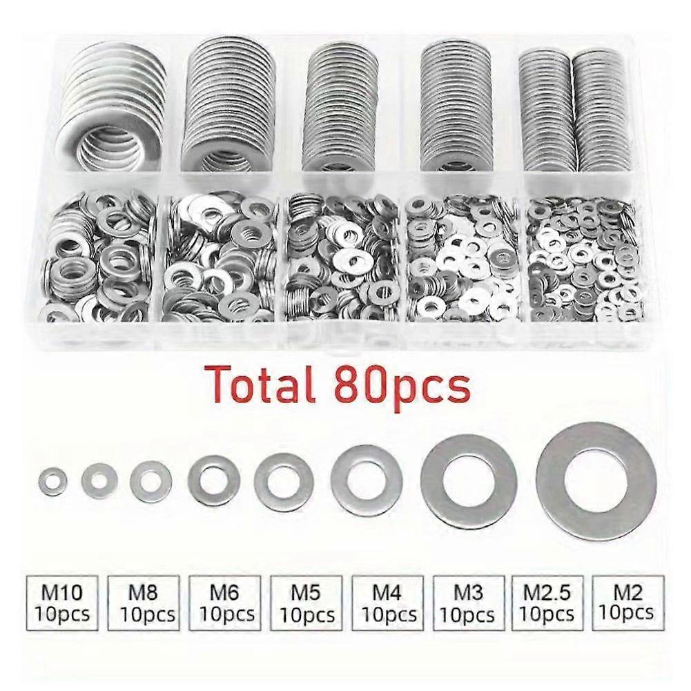 304 Stainless Steel Flat Washers Kit