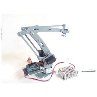 4 DOF Robot Arm Kit for Arduino, Metal Robotic Arm with Servo Motors, Dual Replacement Pack