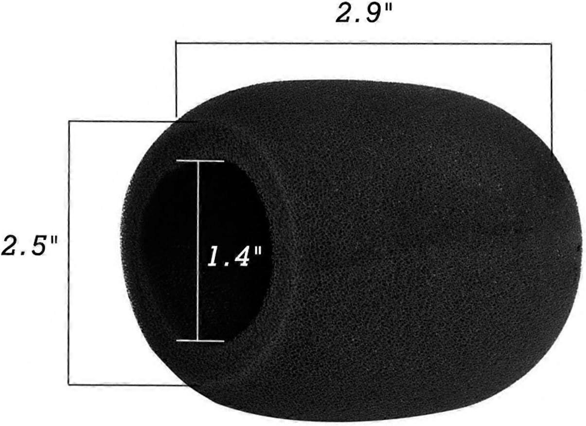 5 Pack Foam Mic Cover Handheld Microphone Windscreen (5 Pack)