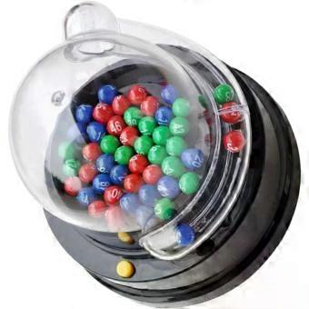 jojofuny 1 Set Machine Entertainment Board Game Blower Prize Wheel Bingo Wheel Cage and Balls Lotto Machine Ball Grabber Lucky Draw Machine Mini Lotto