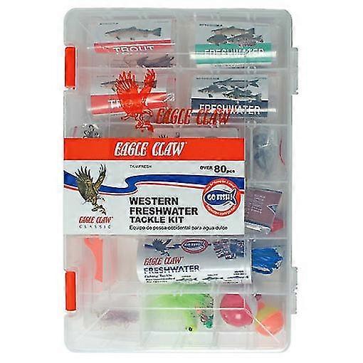 Eagle Claw Western Freshwater Tackle Kit, 80 Piece