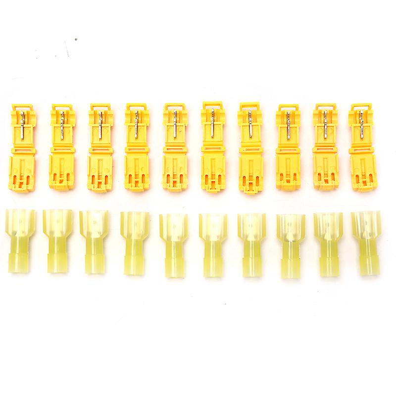20Pcs T-Tap Splice Wire Connector Insulated Spade Electrical Crimp Terminals Kit HFMQV