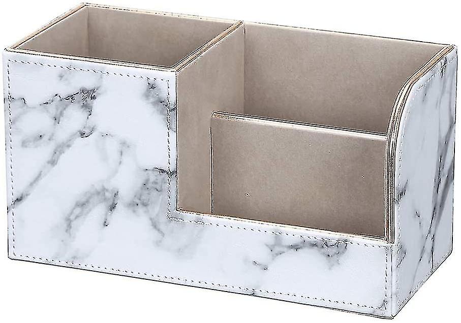 Blyantholder (hvid marmor i guld)