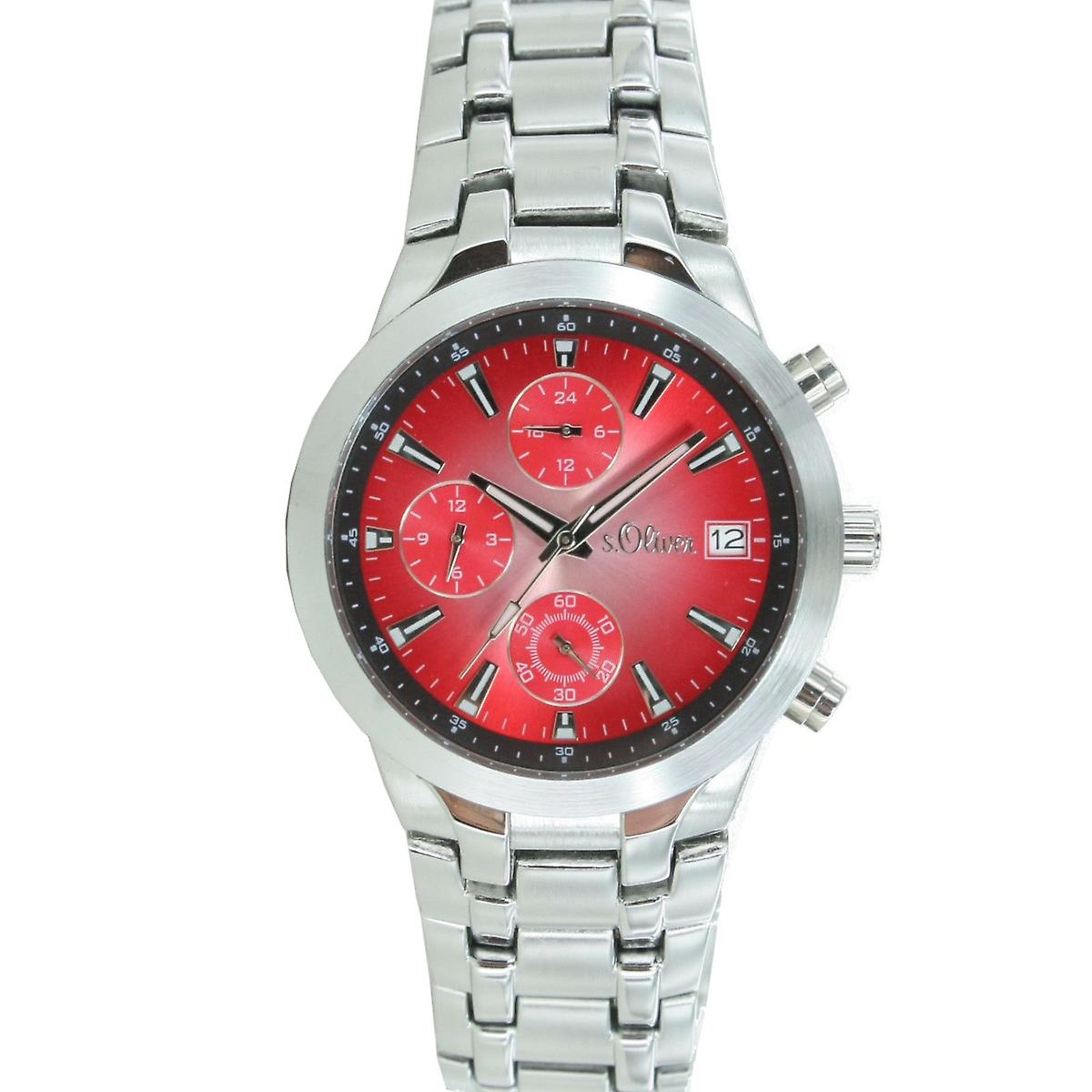 s.Oliver men's wrist watch analog quartz chronograph SO-15059-MCR