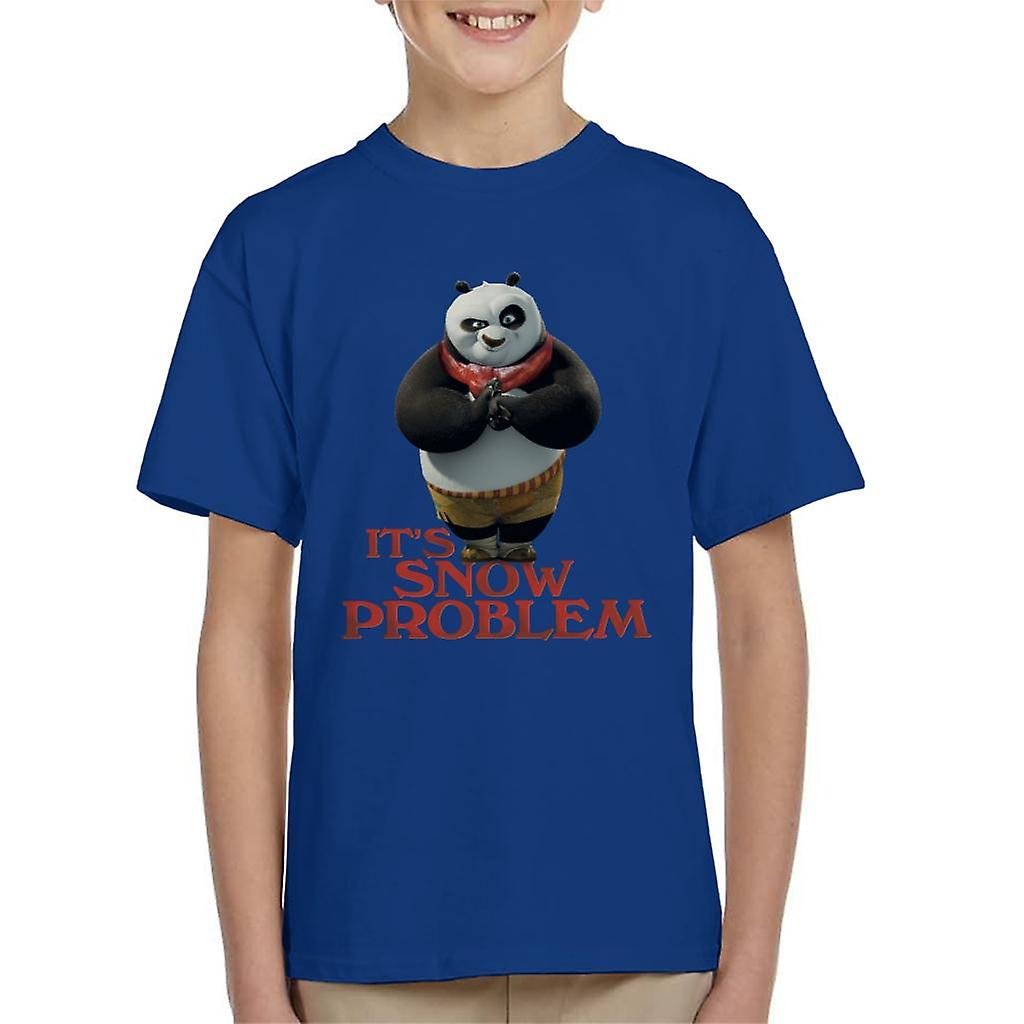 Kung Fu Panda Christmas It's Snow Problem Kid's T-Shirt