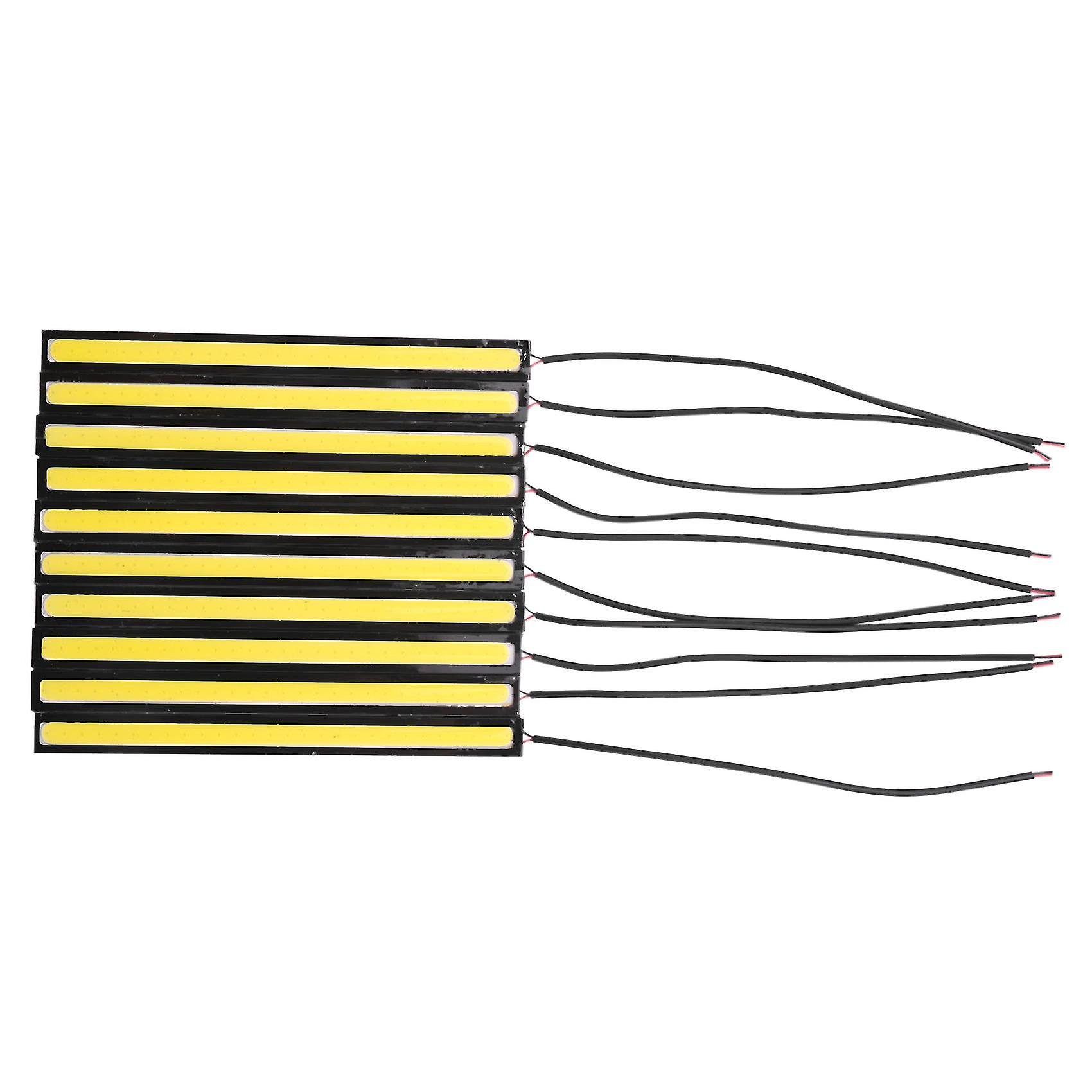 10x 12v Waterdichte Drl Lights Camping Boot Auto Cob-wit