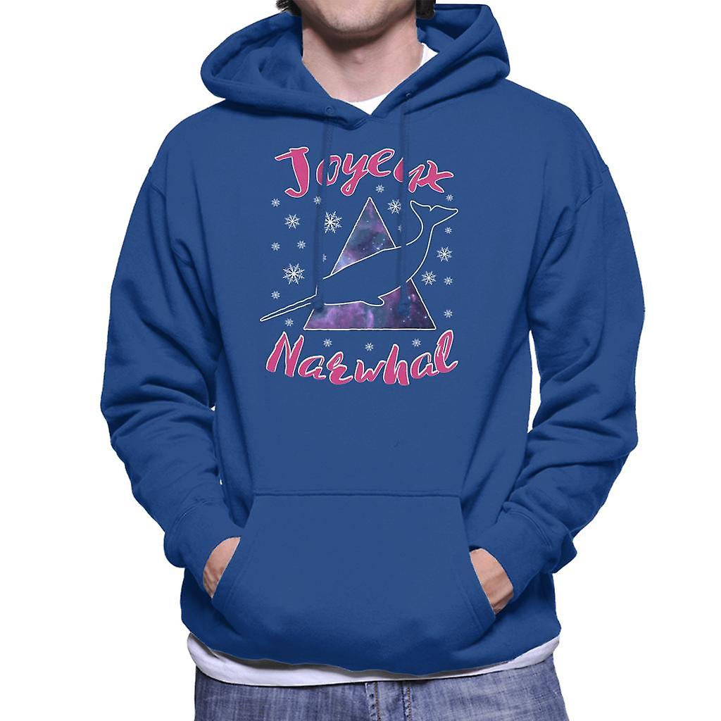 Kerst Joyeux narwal mannen Hooded Sweatshirt
