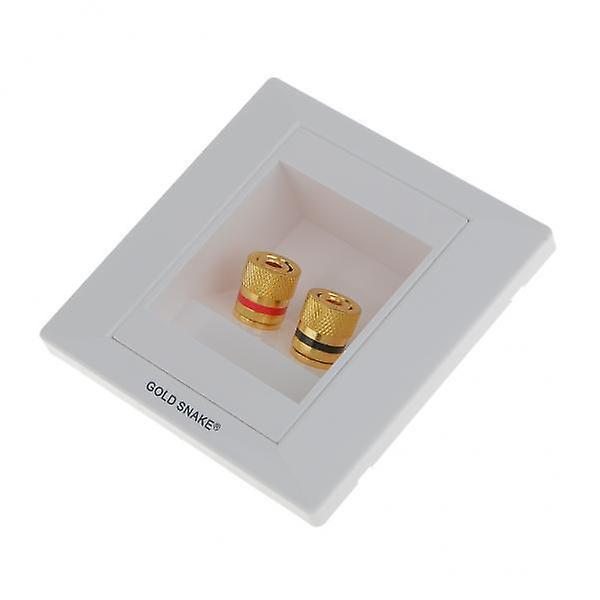 12x2 Binding Post Banana Plug Audio Wall Face Plate 85mm