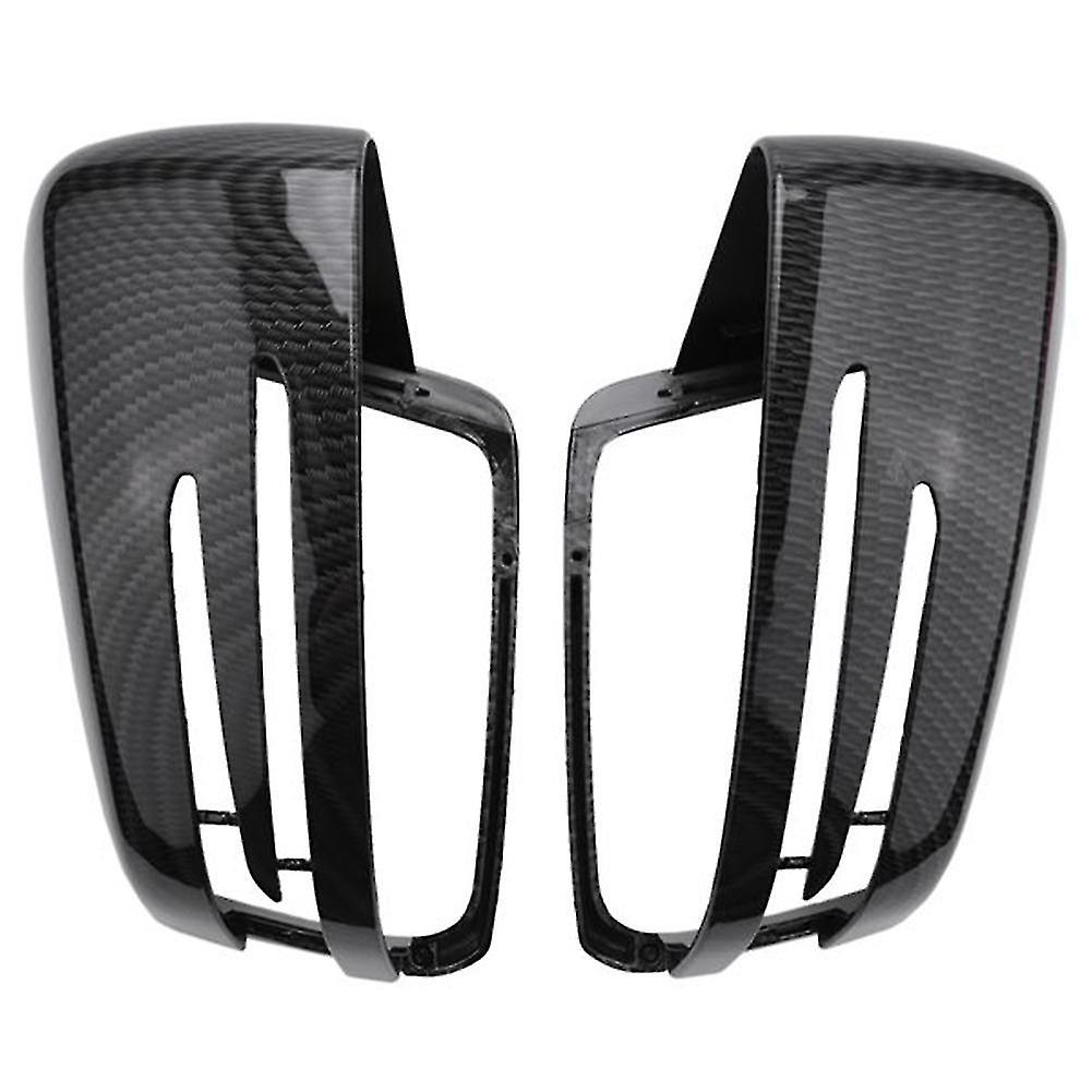 Car Carbon Fiber Rearview Side Mirror Cover Replacement Compatible with C E Class W204 W212 W176 W24