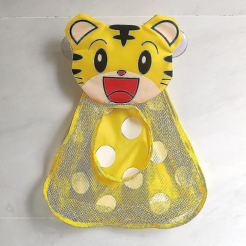 Practical Hook Baby Bath Toy Storage Organizer Mesh Mesh Belt Strong Suction Cup Mesh Tiger