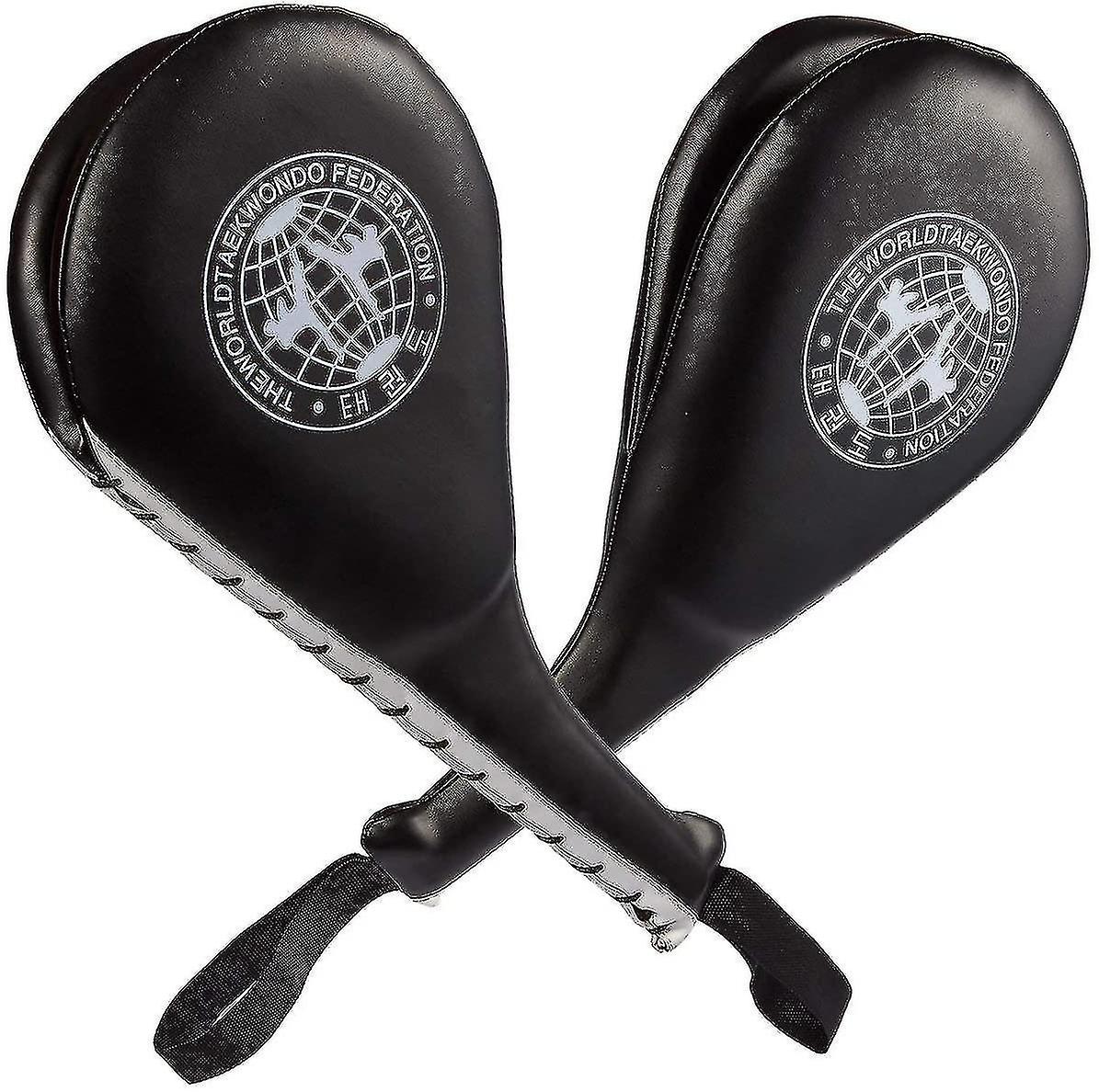 Pack Of 2 Taekwondo Kick Pads - Double Kick Durable Strike Pads For Kickboxing Training Combat Sport
