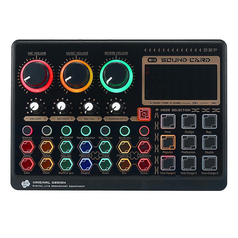 X6mini External Live Sound Card Multifunctional Sound Mixer Board For Live Streaming Music Recording Karaoke Singing