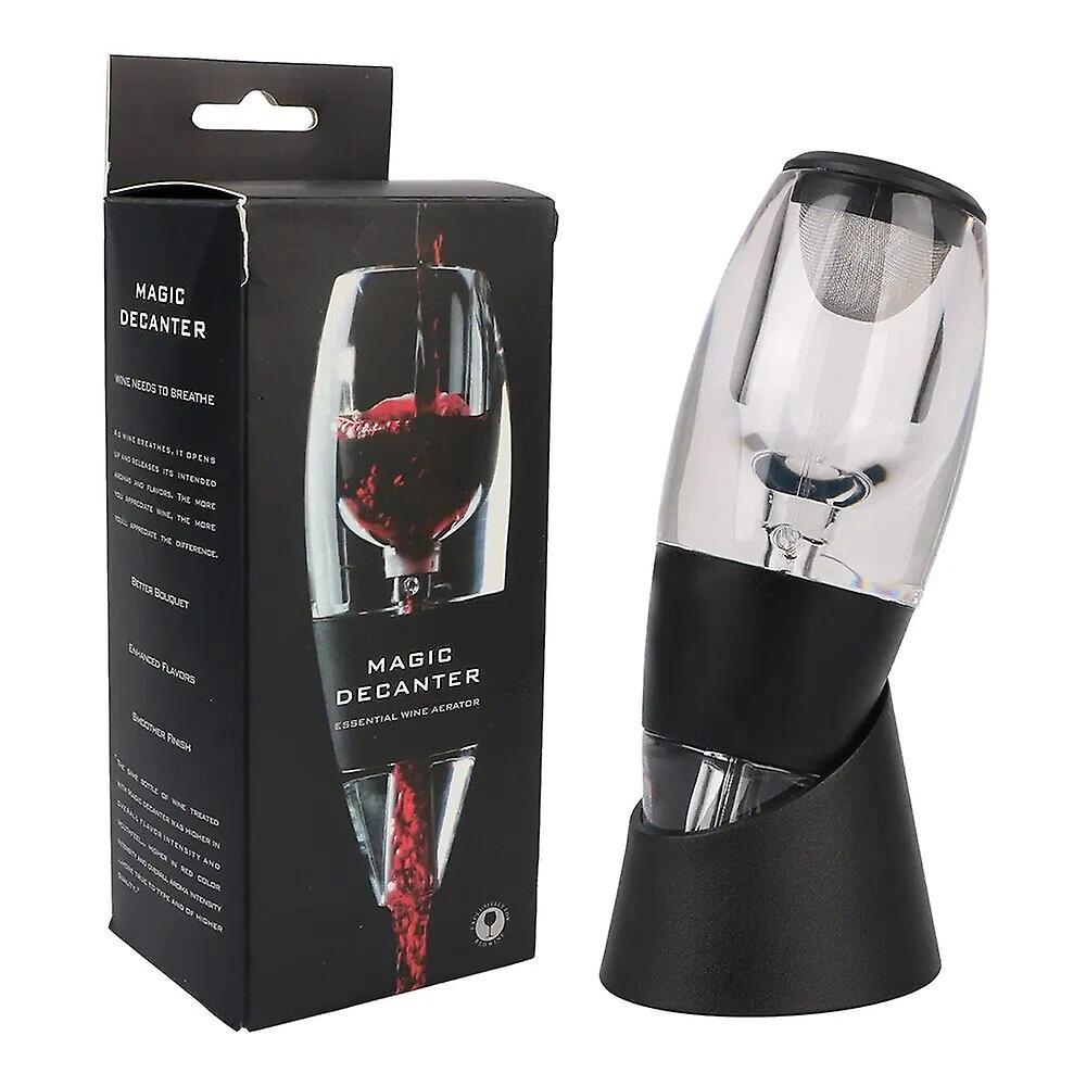 Professional Wine Decanter Pourer With Filter And Base Quick Sobering Red Wine Whisky Aerator Dispenser For Bar Party Kitchen
