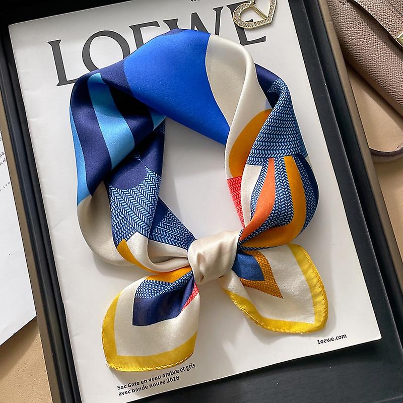 Silke sateng skjerf print skjerf