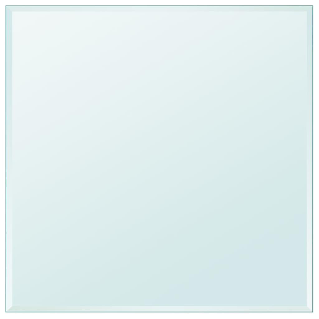 Square tempered glass table top 700x700 mm