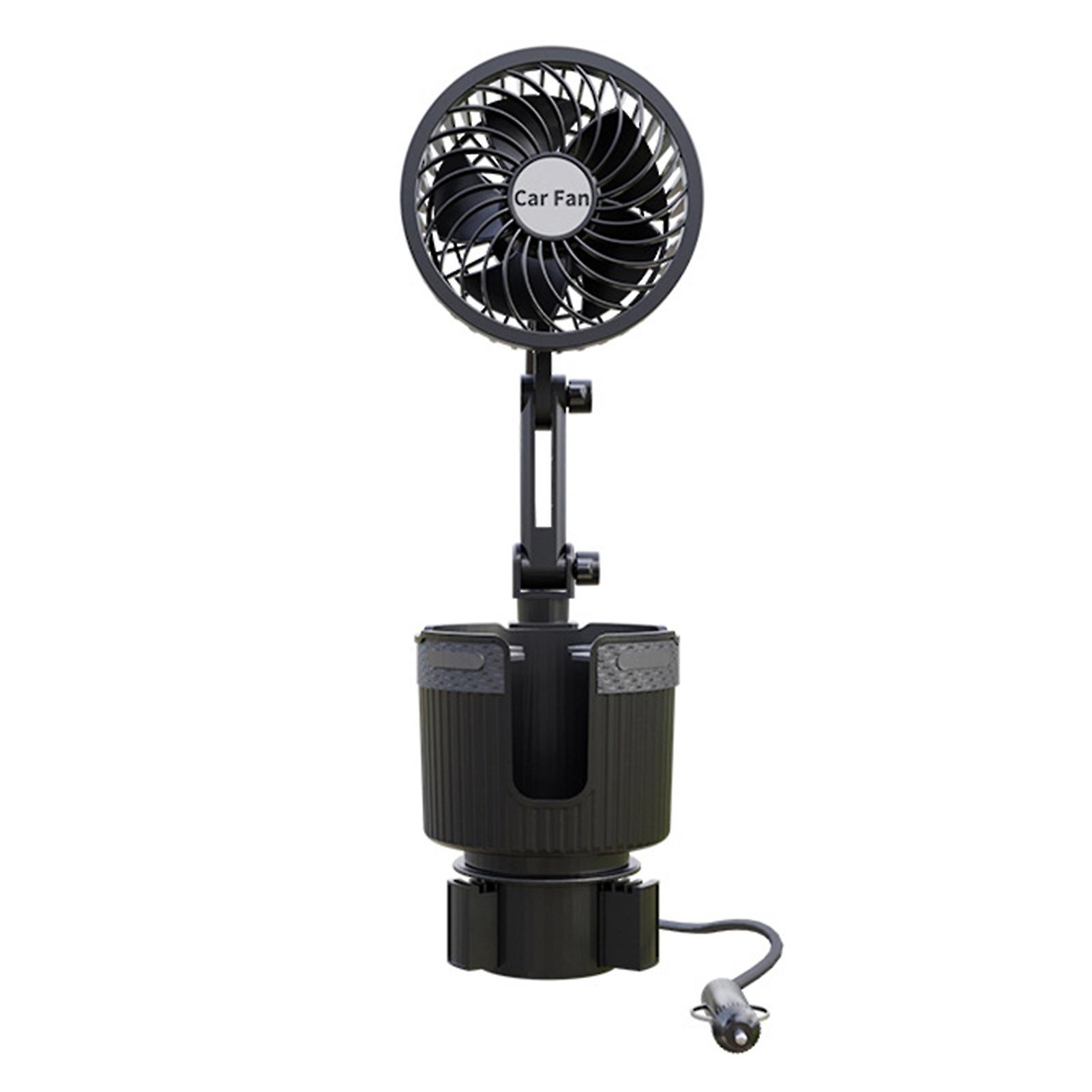 2 Speed Adjustables Car Cup Holder Fan Anti-Slip Stable Drink Cup Base Holder Auto Supplies
