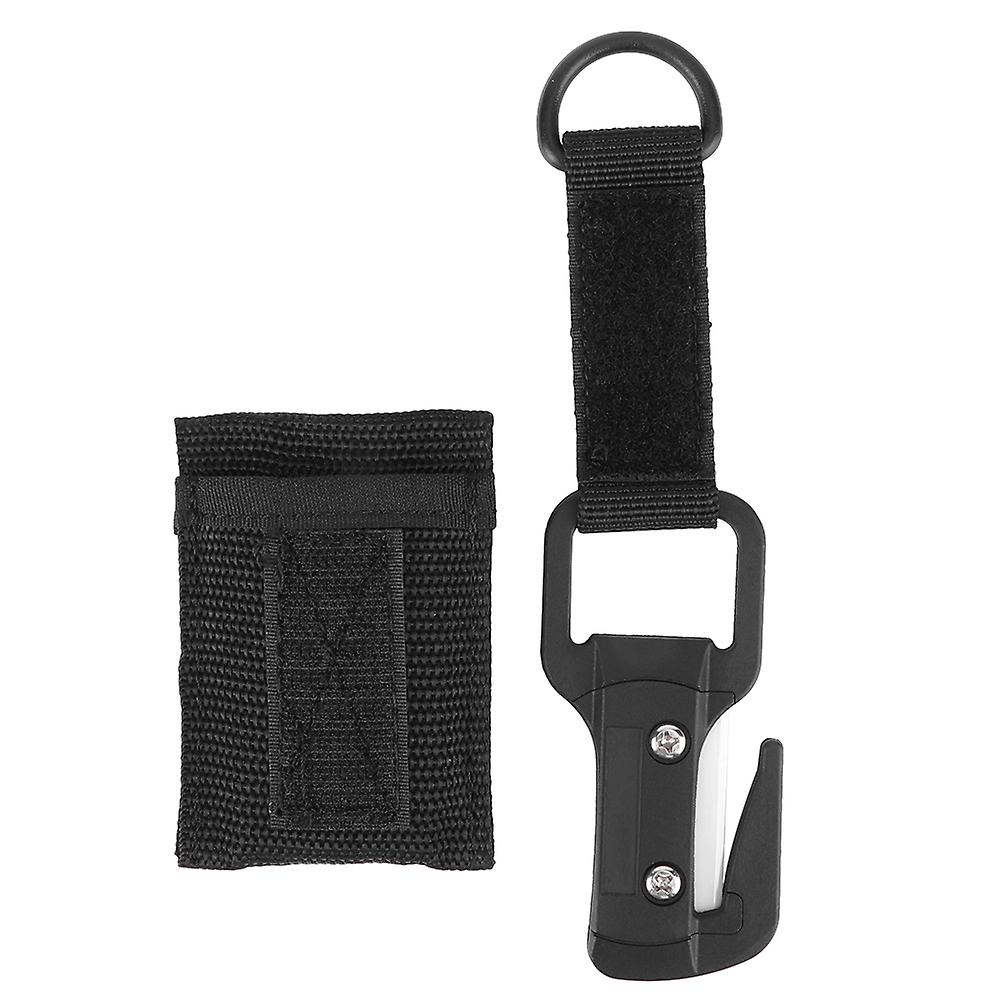 Portable Scuba Diving Wire Line Cutter Underwater Ceramic Cut Knife with Storage Bag for Safe and Efficient Line Cutting