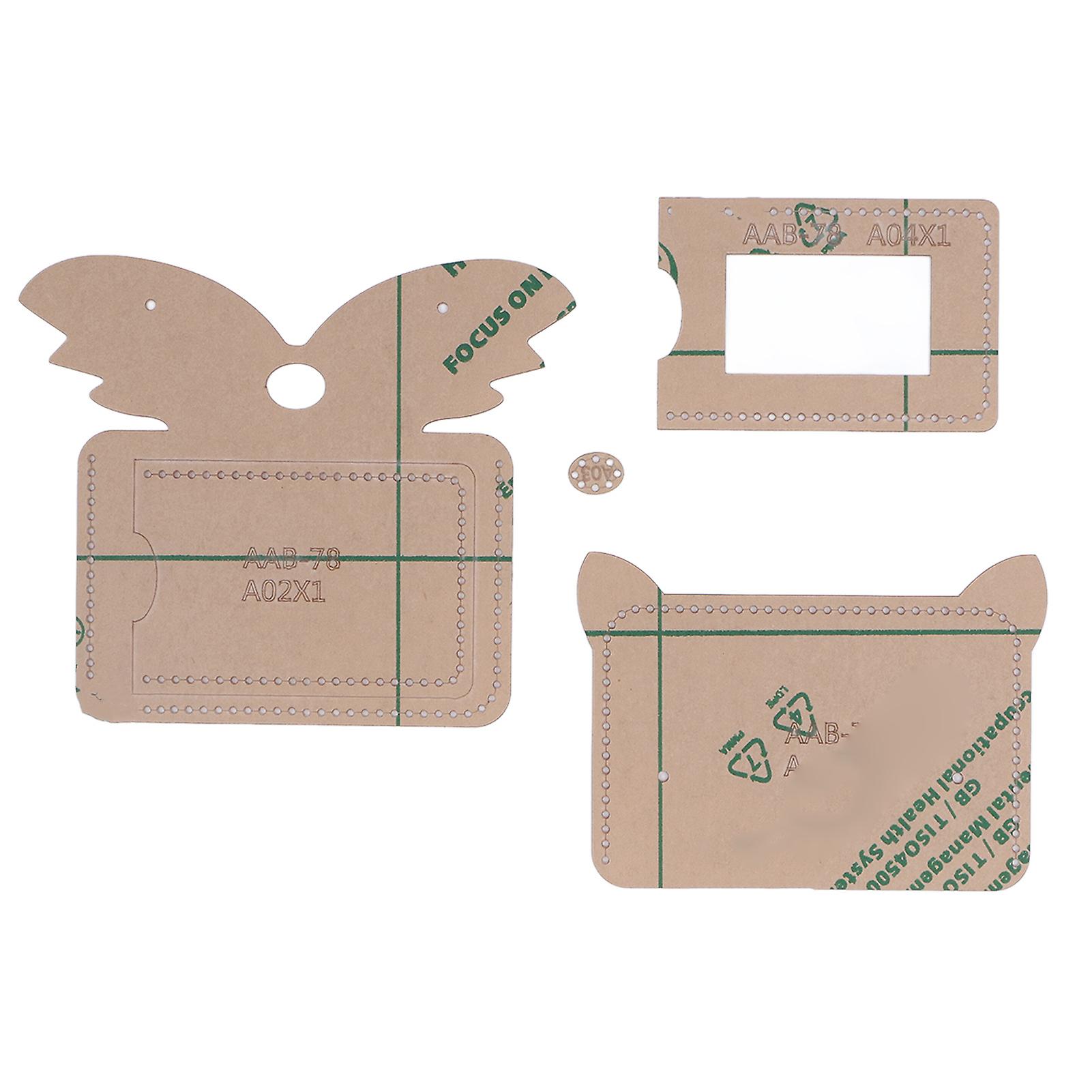 Wallet Acrylic Template - Accurate and Durable 12x8.5cm Stencil for DIY Projects