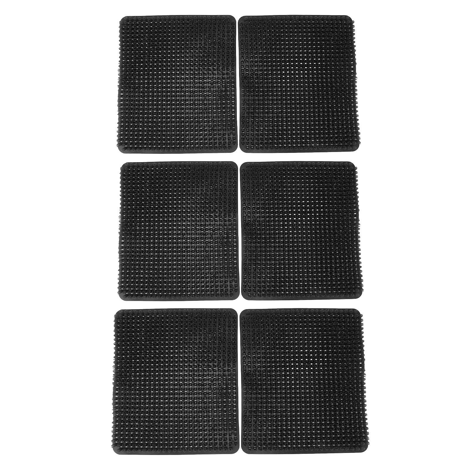6 Pack Chicken Coop Nesting Pads, Polyethylene Chicken Coop Nesting Mats, Laying Accessories, Black