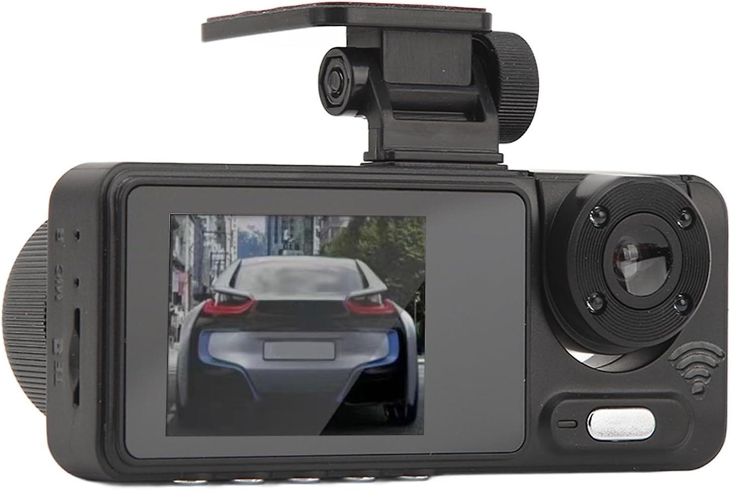 Dash Camera for Cars, Dashboard Car Camera with Triple Lens 2 Inch IPS Display, Dash Cam Rotatable N