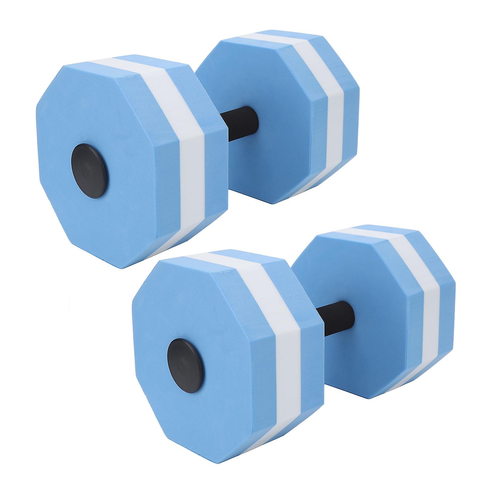 2Pcs High Density EVA Foam Dumbbell Set Aquatic Exercise Dumbbells for Men Women Indoor Swimming Pools Aerobic Fitness Rehabilitation Training Diamon