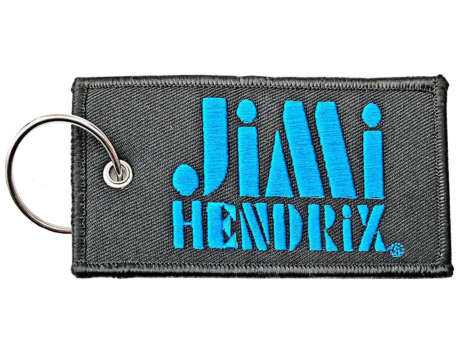 Jimi Hendrix Keyring Stencil Logo Patch Keychain