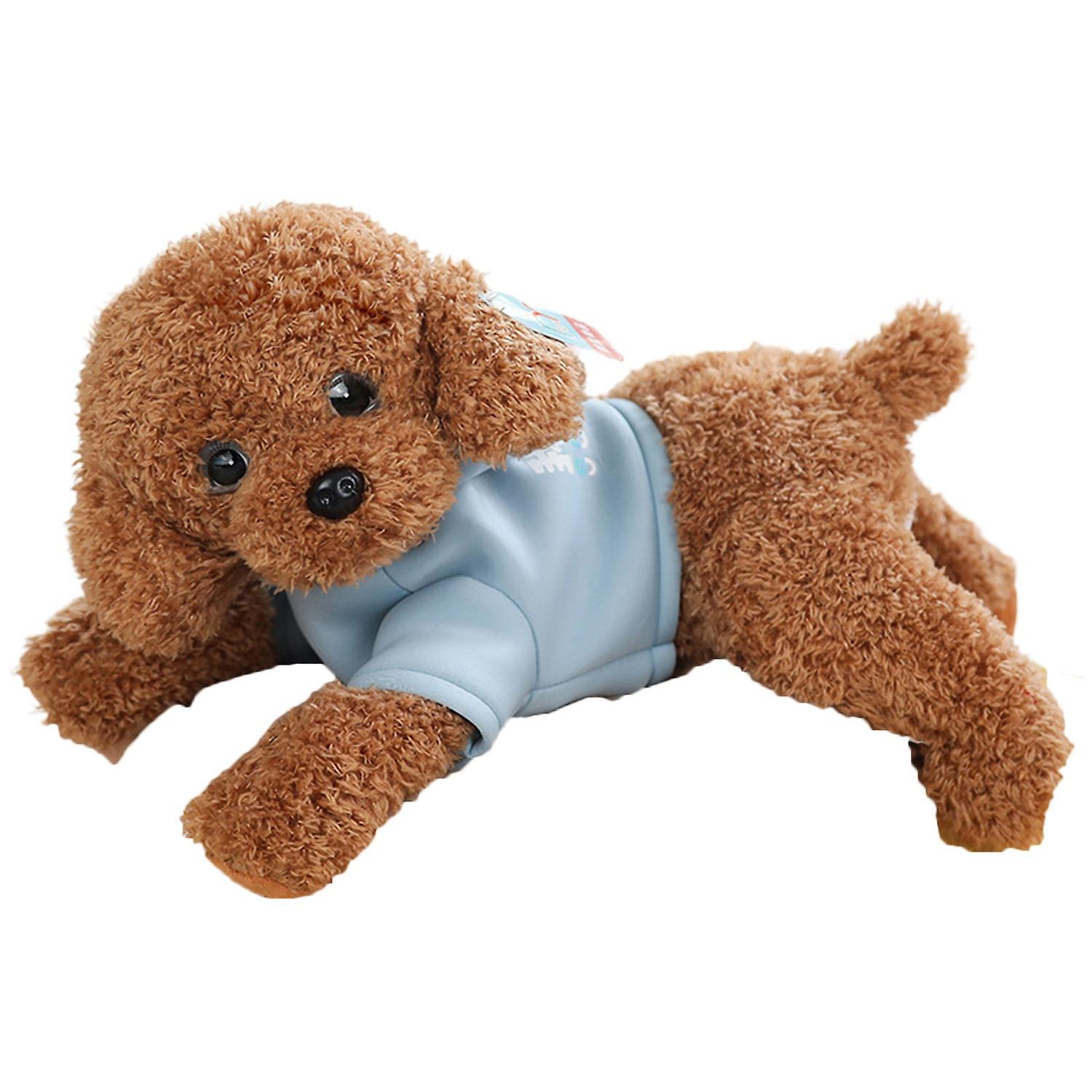 Simulation Dog Plush Toy Fully Filled Lovely Lying Posture Animal Doll Stuffed Poodle Dog Doll Toy