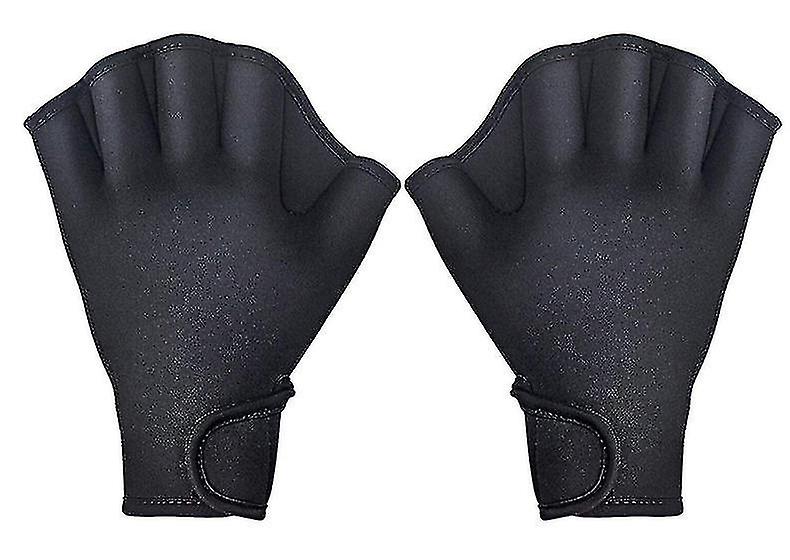 Nya, lämpliga vattenhandskar Unisex simhandskar Handpaddlar Simning träning fenor Badhandskar Q