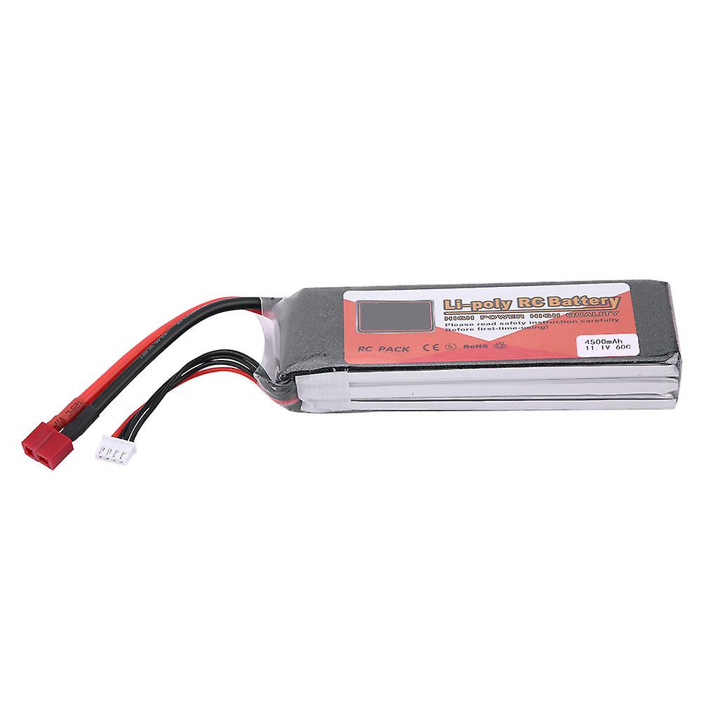 RC LiPo Battery,3S 11.1V 1300mAh 4500mAh 5500mAh Rechargeable LiPo Battery with T Plug for RC Car, RC Airplane,Boat(11.1V 4500mAh 30C)