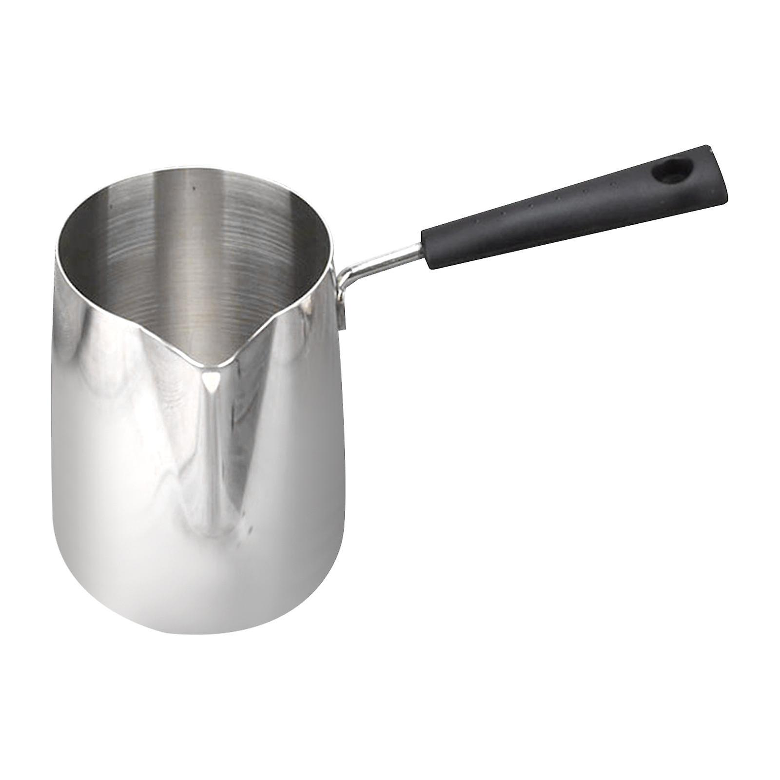 Milk Frothing Pitcher Jug Coffee Pitcher Slant Pouring Mouth Long Handle Milk Jug Latte Art Tool for Home Hotel Lattes Matcha
