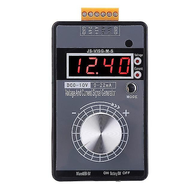 0-10V/0-20ma Handheld Digital Signal Generator With Rechargeable Battery Pocket Adjustable Voltage Current Simulator Calibrator