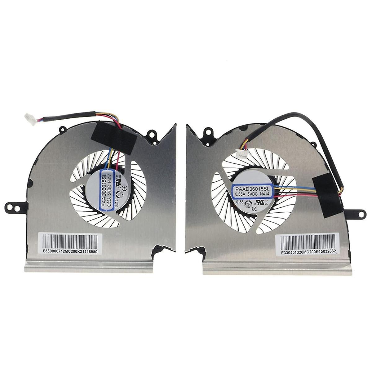 Cpu Gpu Cooling Fan for Gl75 Leopard 10Sdr 10Ser 9Sc 9Sd Ms-17E2 N414 17
