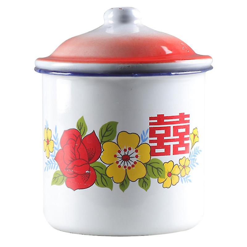 1pcs Retro Enamel Cup