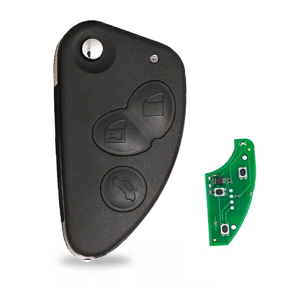 2/3 Button Flip Remote Car Key Combo Fob 433mhz Id48 Chip For Alfa Romeo 147 156 166 Gt With Uncut Sip22 Blade