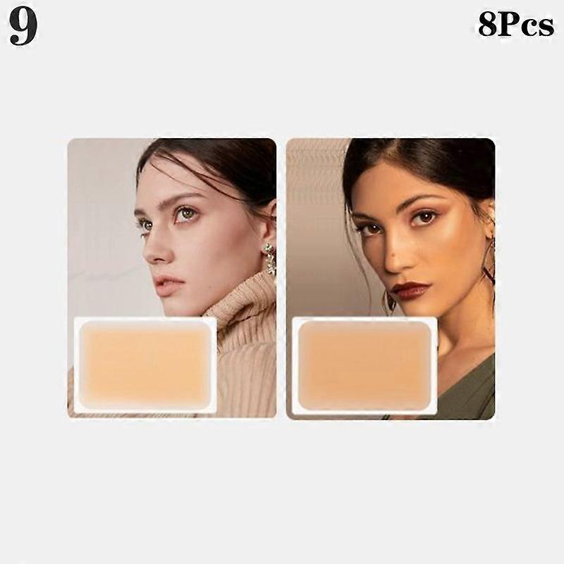 8pcs ελάττωμα ουλών τατουάζ που κρύβει τις ραγάδες σημαδιών σημαδιών γεννήσεων μαύρων σπίλων nevi αδιάβροχο αόρατο που καλύπτει το έμπλαστρο