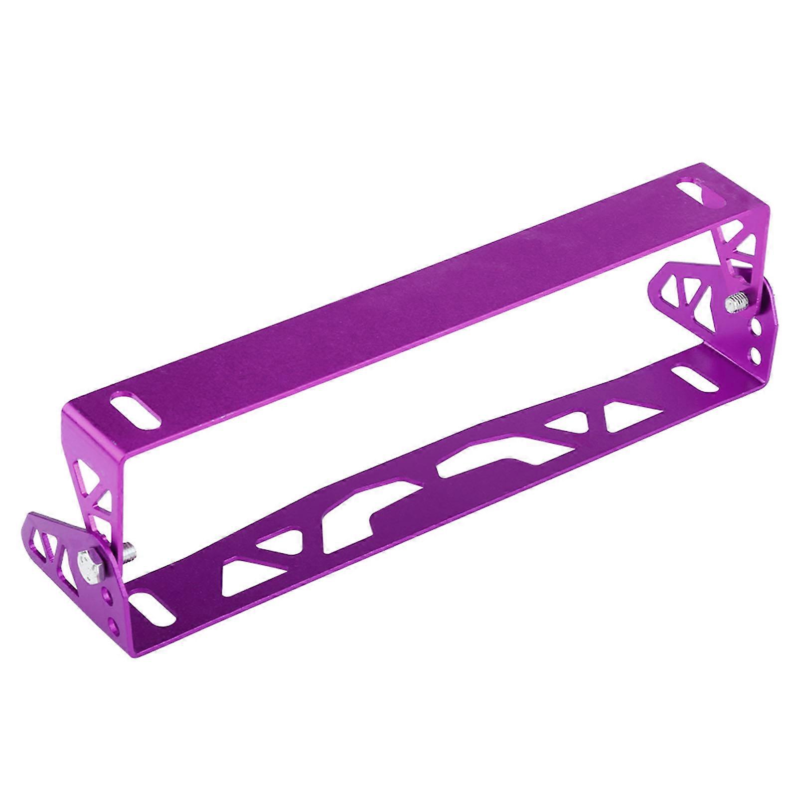 Universal Car Styling Aluminum License Plate Frame Adjustable Racing Number Plate Holder Purple E2U~05