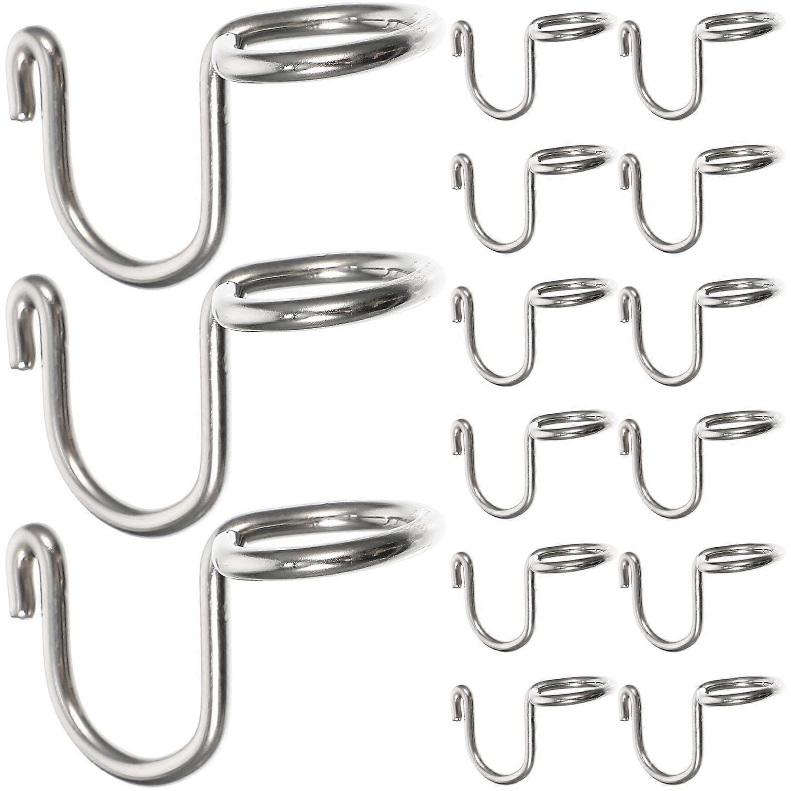 15pcs Wardrobe Clothes Hanger Connector Hooks Space Saving Connecting Buckle Hooks
