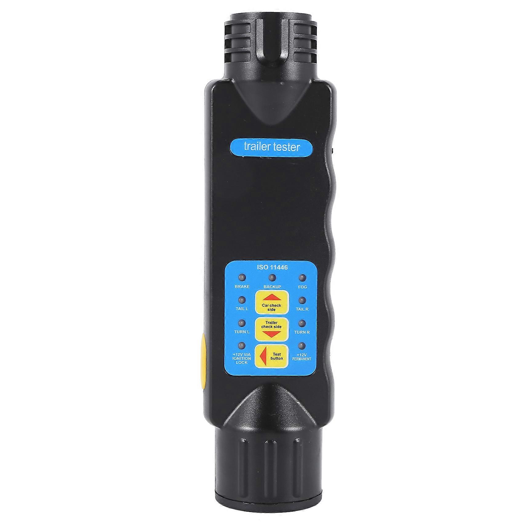 Trailer Tester, 13Pin Trailer Plug Socket Tester, 12V Trailer Lighting Tester for Trucks RV Caravans Cars Boats Trailers