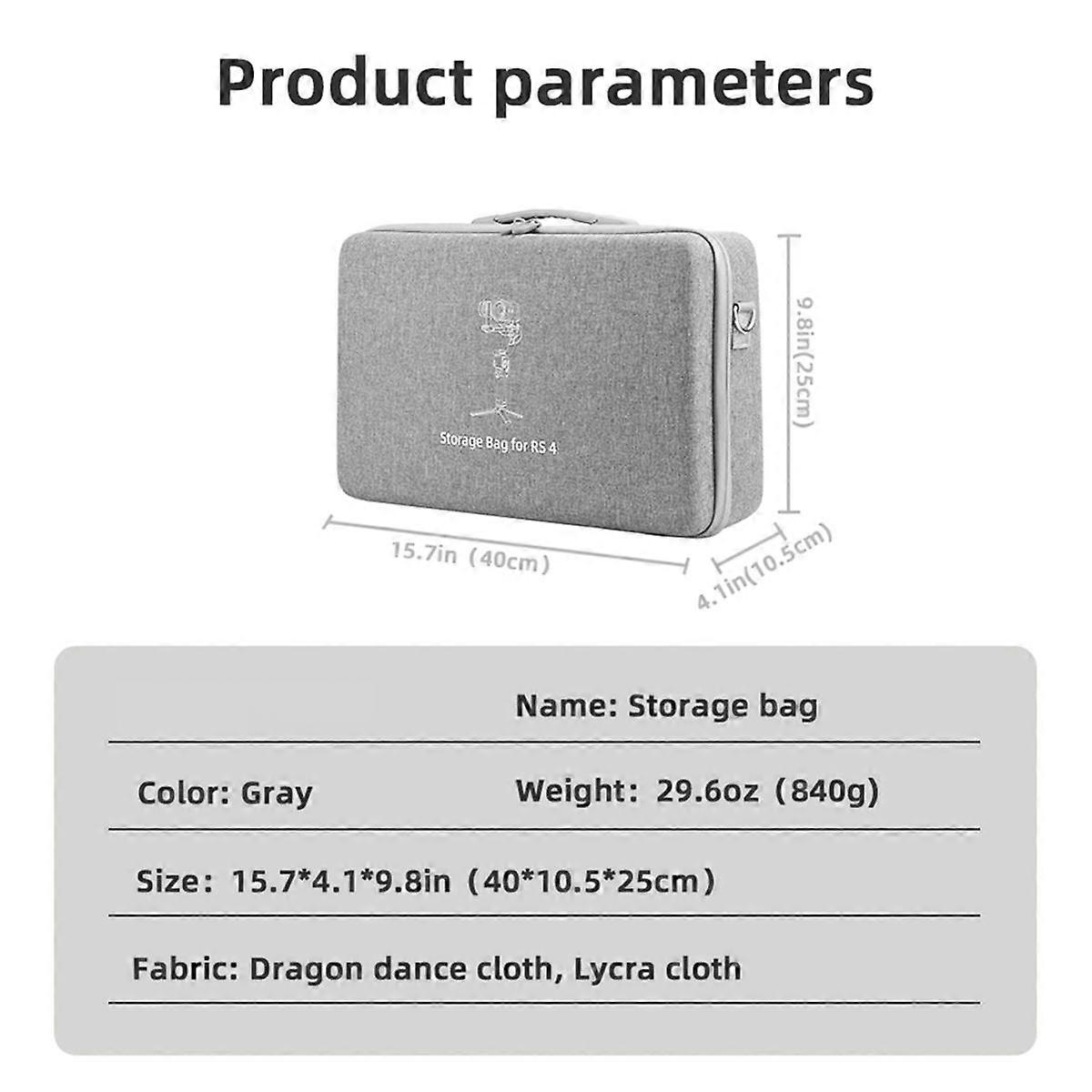 Shoulder Bag for 4 Storage Case Gimbal Stabilizer Accessories Handbag Suitcase Hardshell Anti-Fall Carrying Box