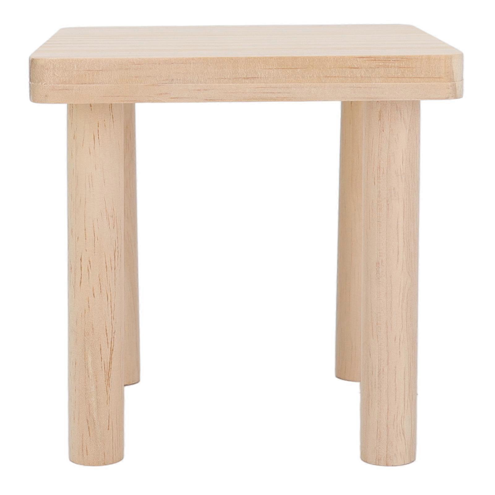 Hamster Play Wooden Platform Quadrate Decorative Natural Texture Hamster Stand Platform for Hamsters Syrian Hamster