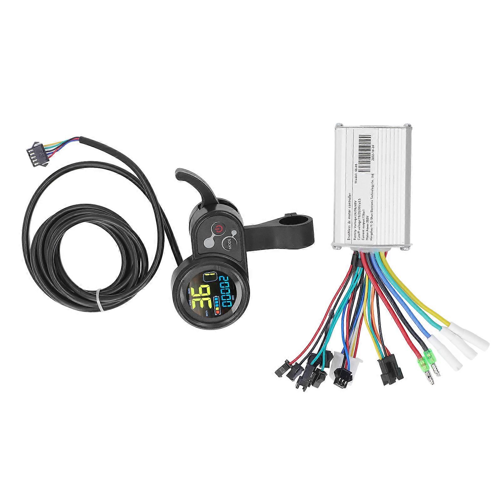 24v 36v 48v 350w Electric Scooter Controller Panel Kit Motor Controller Lcd Color Screen Meter Set
