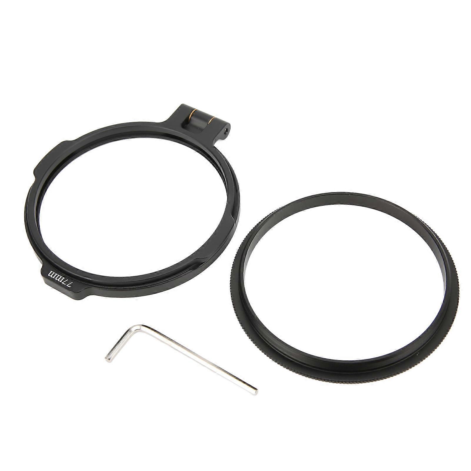Lens Filter Holder Sturdy Durable Quick Switch Multi Sizes Convenient Lens Adapter Ring For Wide Angle Prime Zoom77mm