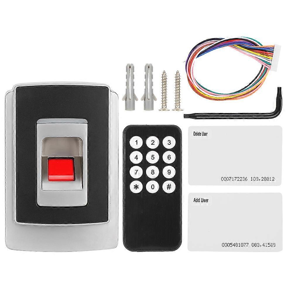 Metal Waterproof 125khz Rfid Card Reader Fingerprint Door Access Controller System