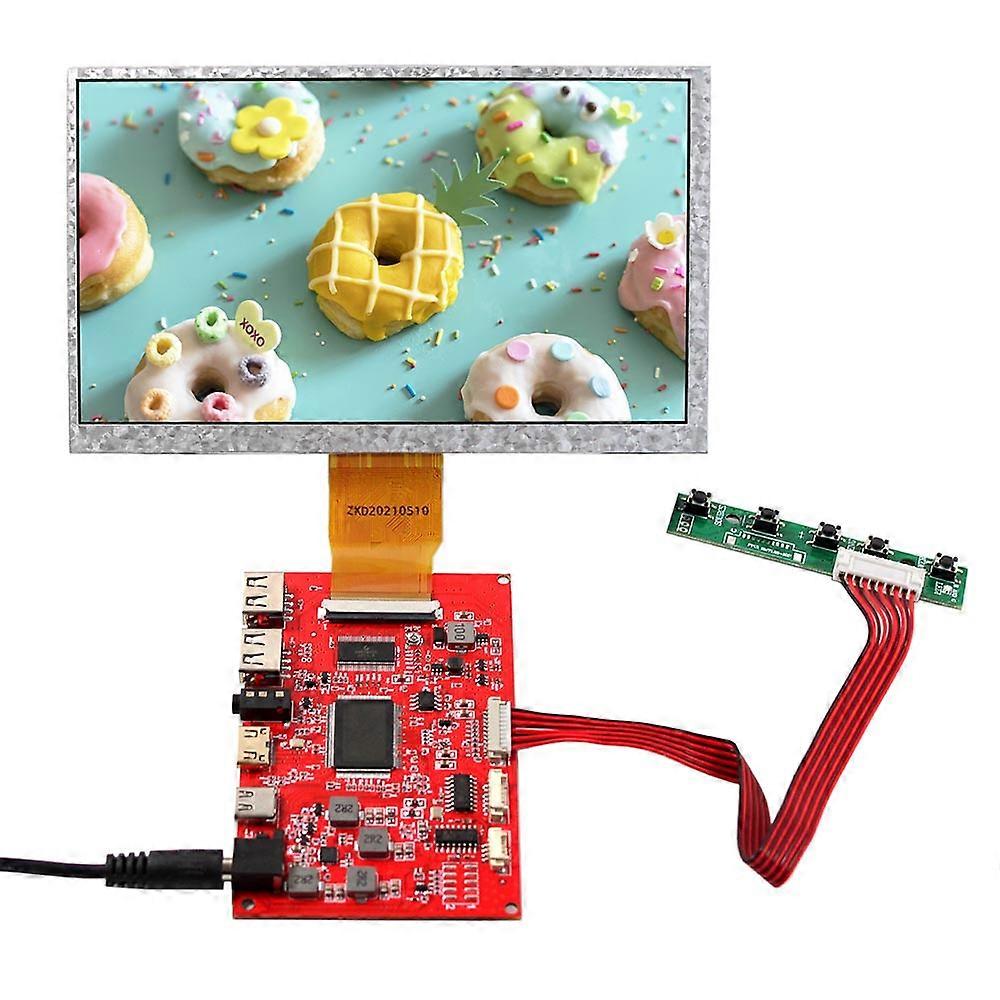 Ips Lcd Display For Rpi, 7 &quot, 1024x600, 4:3, Type C, Usb Mini Hdmi, Controller Board