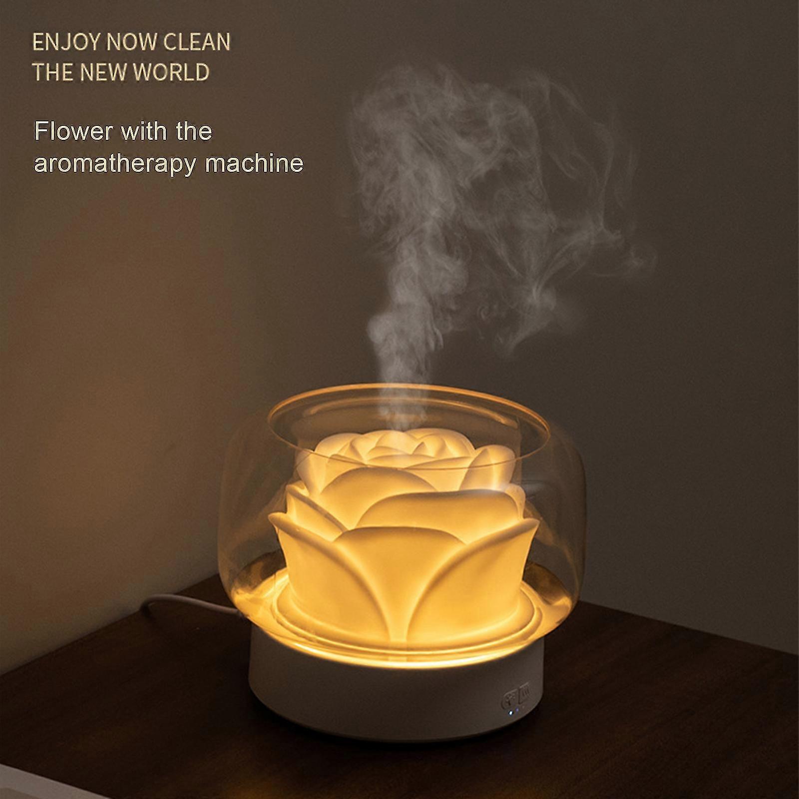 Diffusers voor etherische oliën 400ml Aromatherapie Diffuser voor Home Bedroom -bloem Look Aromatherapie Machine Gifts