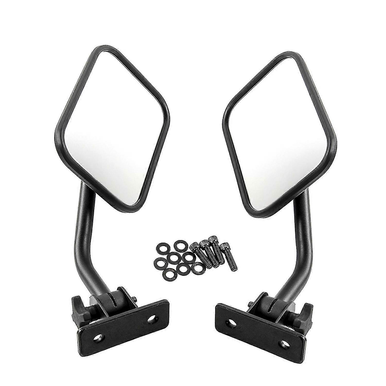 Side View Mirrors Door Off Mirror Rectangular Mirrors 4x4 Off-road Mirror Quick Release Replacement