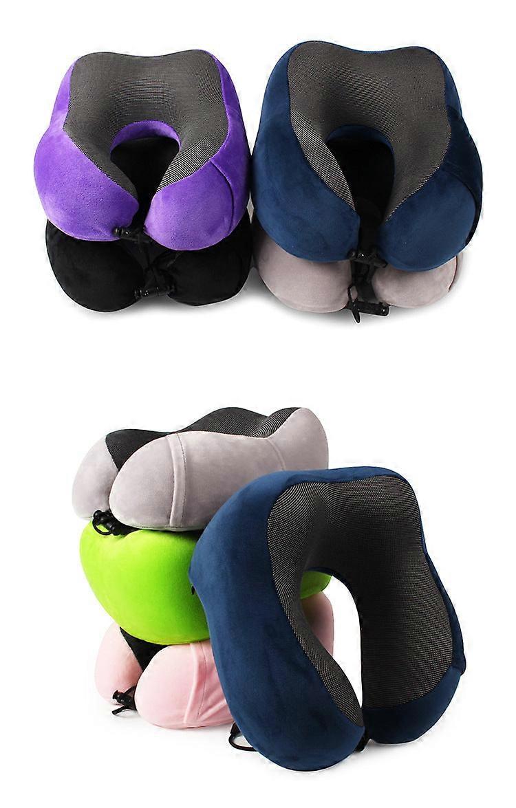 Soft Comfortable Travel Pillow Memory Foam Can Store U-shaped Pillow Siesta Neck Pillow