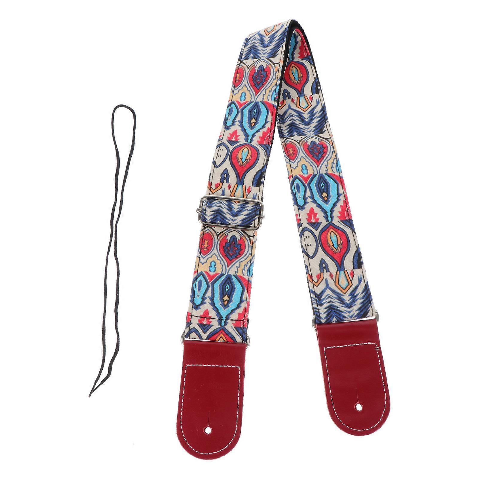 Simple Folk Guitar Belt Decorative Guitar Strap Creative Guitar Accessory