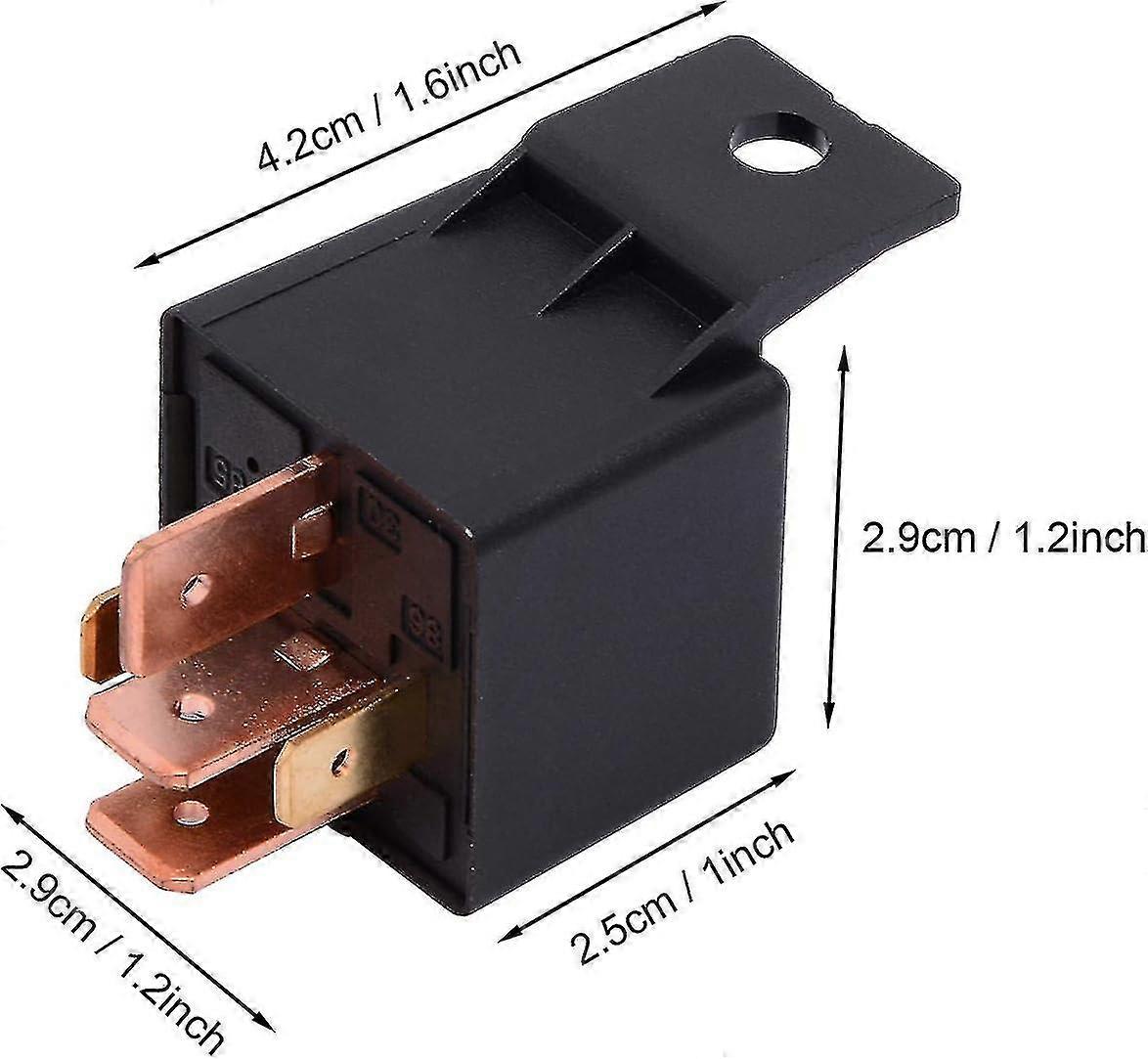 2 Pieces 5 Pin Relay 12v 80a, Automotive Relay Jd2912-1z-12vdc 80a ...